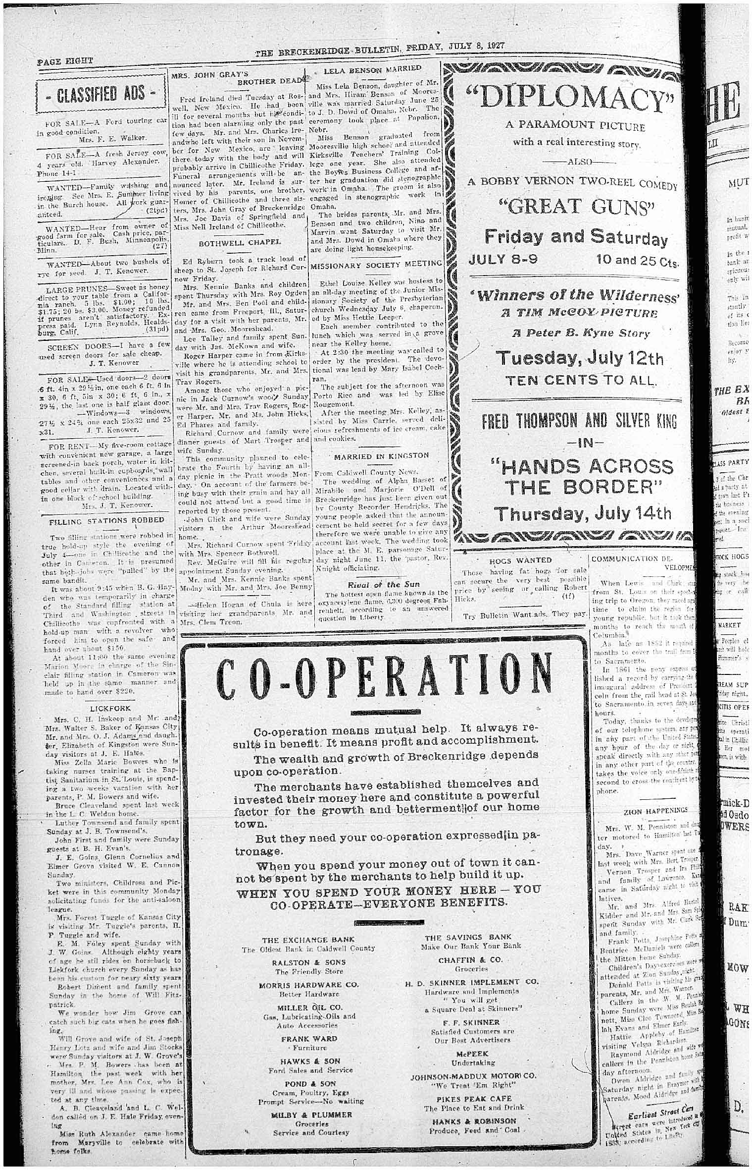 [Breckenridge Bulletin]