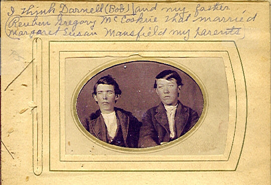 [Bob Darnell and Rube McCoskrie]